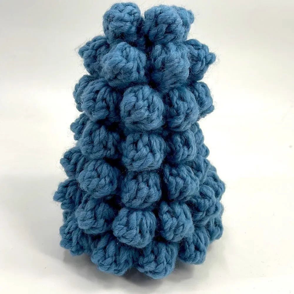 Crochet Christmas Tree winter medium size 7”